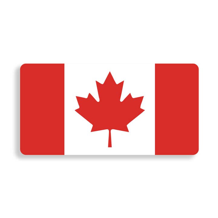 Kanada-flagga holografisk klistermärke för wholesale av Ski House Games