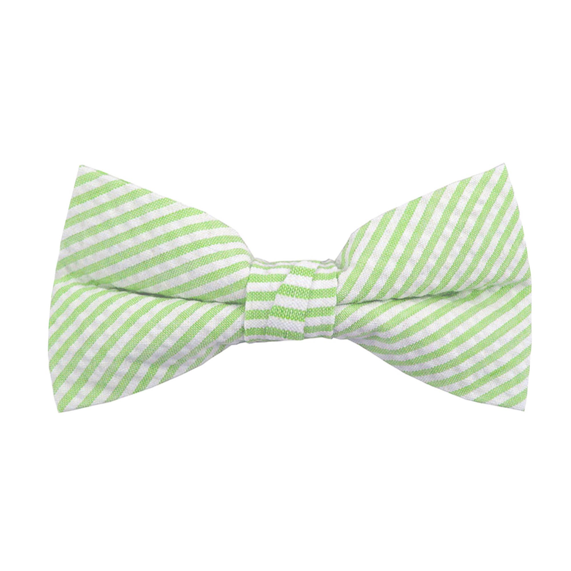 Jacob Alexander - Wholesale Bow Tie - Men's - Men's Seersucker Striped Bow Tie37