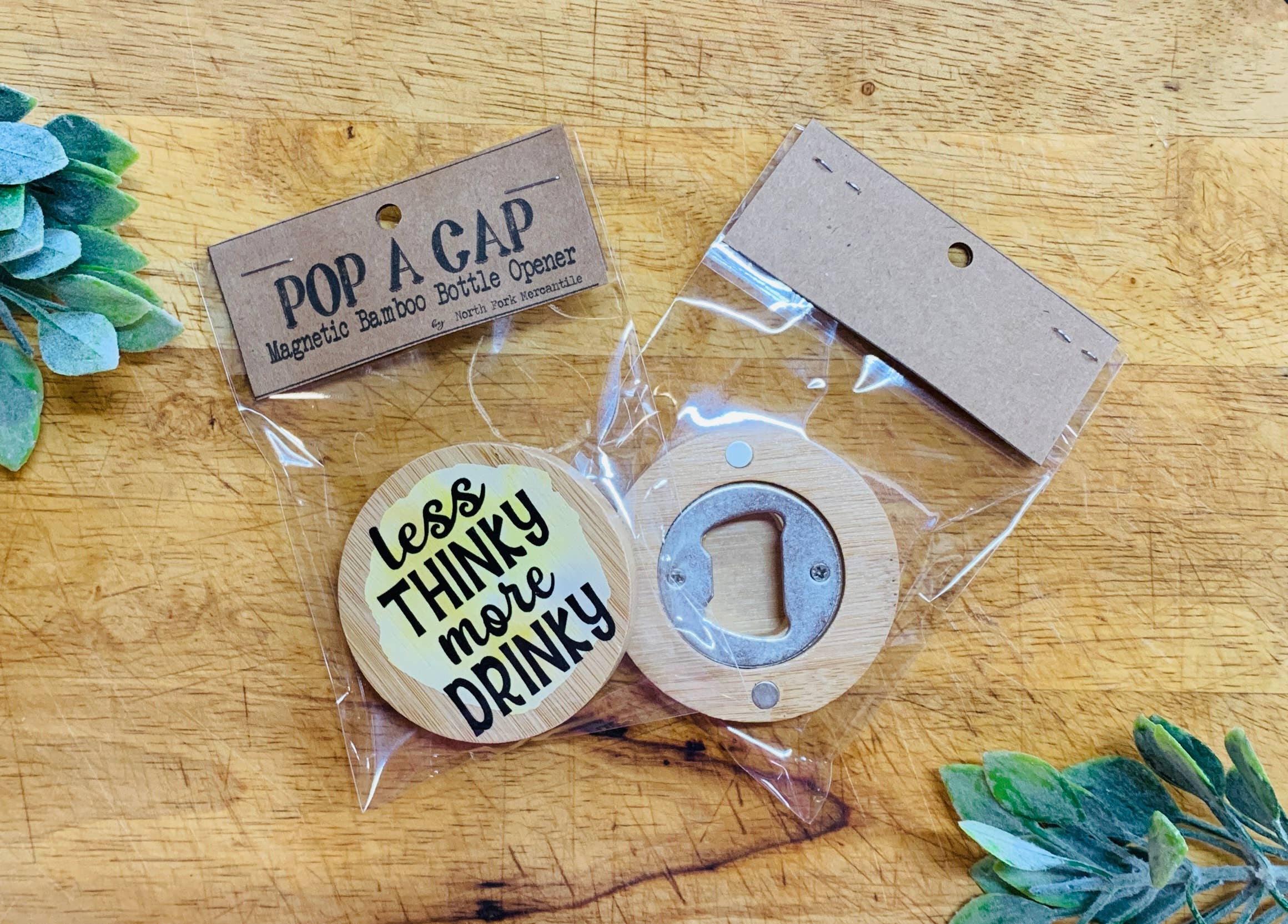 North Fork Mercantile - Vente Ouvre-bouteille/tire-bouchon - Décapsuleur magnétique, Cadeau de bière, Distillerie, Vignoble, Bar0