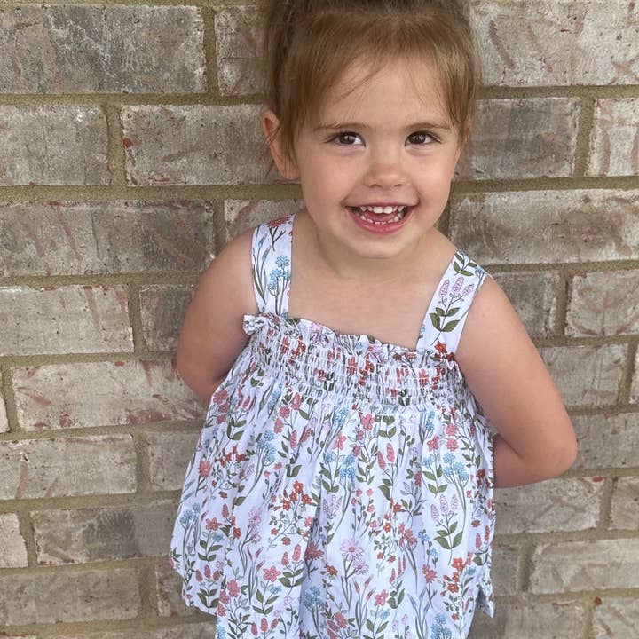 Conjunto corto de niña floral para venta al por mayor de Beck & Gray