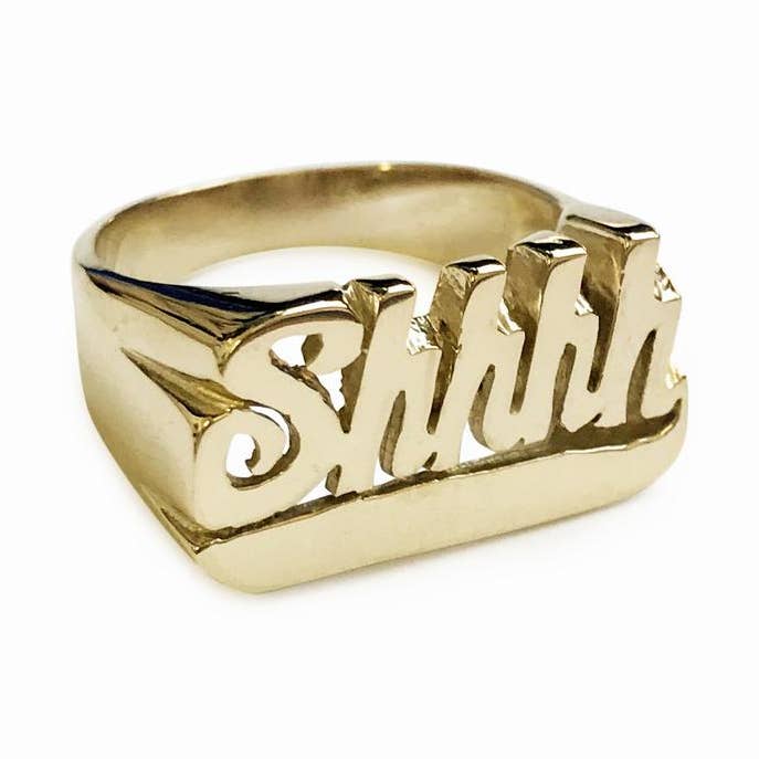Shhhh-ring voor wholesale door SNASH JEWELRY