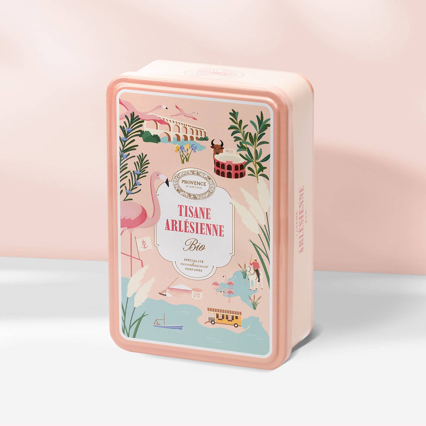 PROVENCE D'ANTAN - Wholesale Health/Detox Tea - Organic Arlesian Herbal Tea* Metal Box 12 sachets0