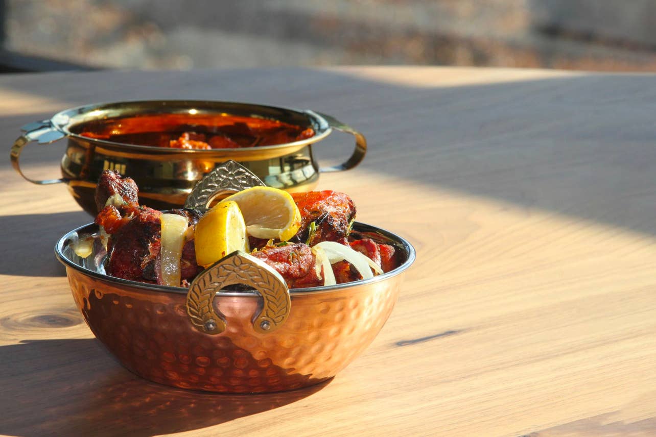 Verve Culture - Vendita all'ingrosso Insalatiera - Ciotola da portata indiana Handi a doppia parete in rame e acciaio inox6