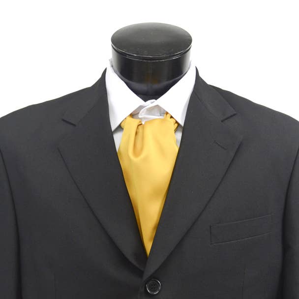 Selini New York - Wholesale Necktie – Men’s - Solid Satin Poly Ascot1