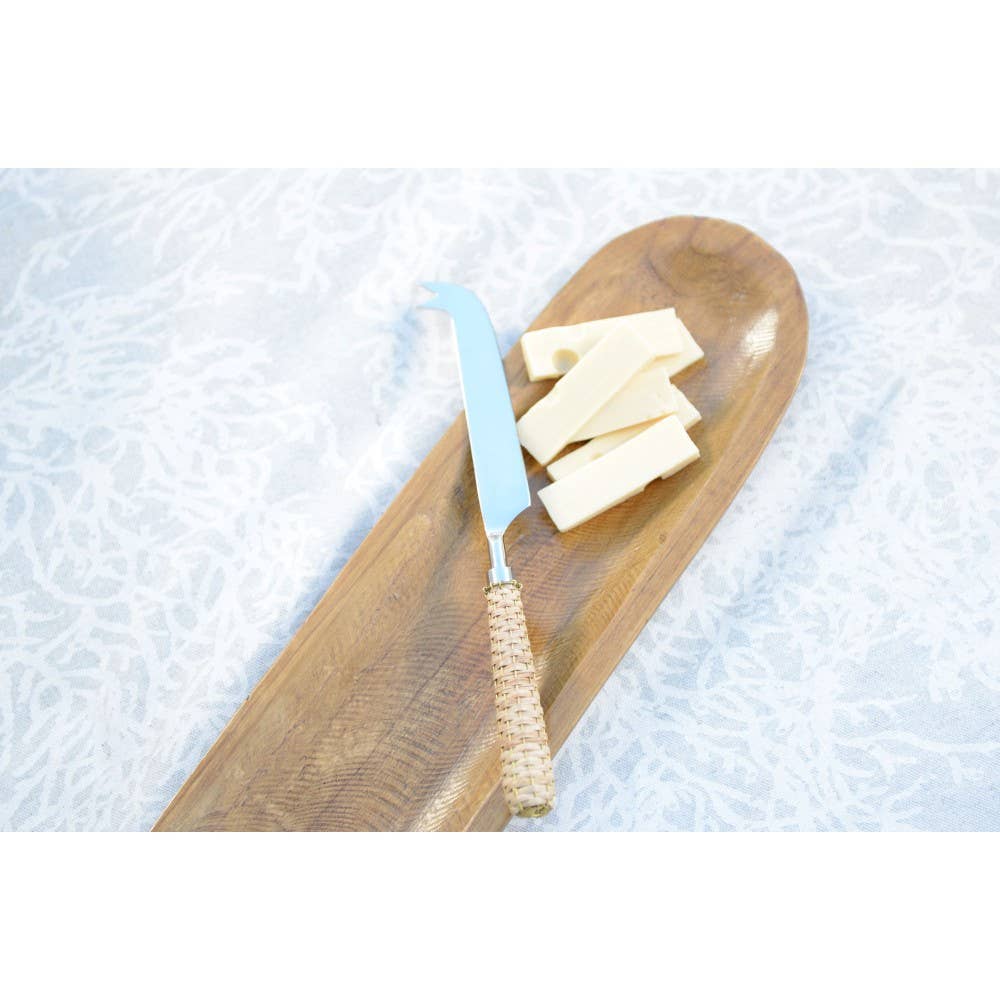 AULICA - Wholesale Decorative Tray - Long oval decorative wooden tray 50x13x3cm1