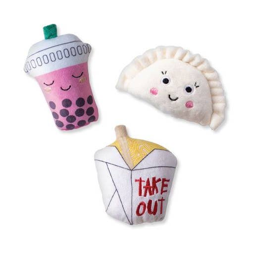 3 Piece Small Dog Toy Set - Take Me Out for wholesale by Petshop by Fringe Studio