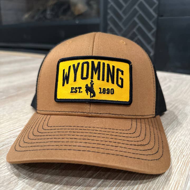 Wyoming Cowboys Patch Snapback Hat for wholesale by Living My Best Life in Wyoming