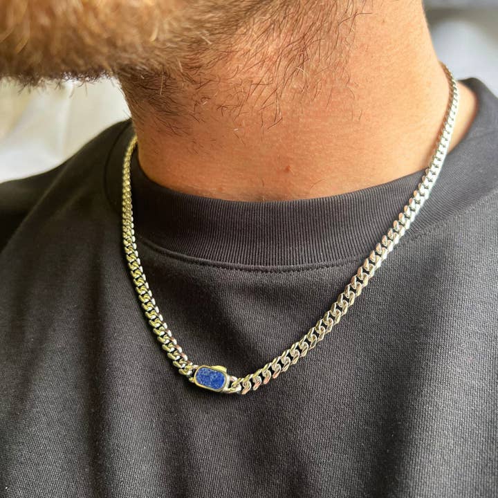 Lapis Cuban Chain (5MM) - Silver for wholesale on Faire3