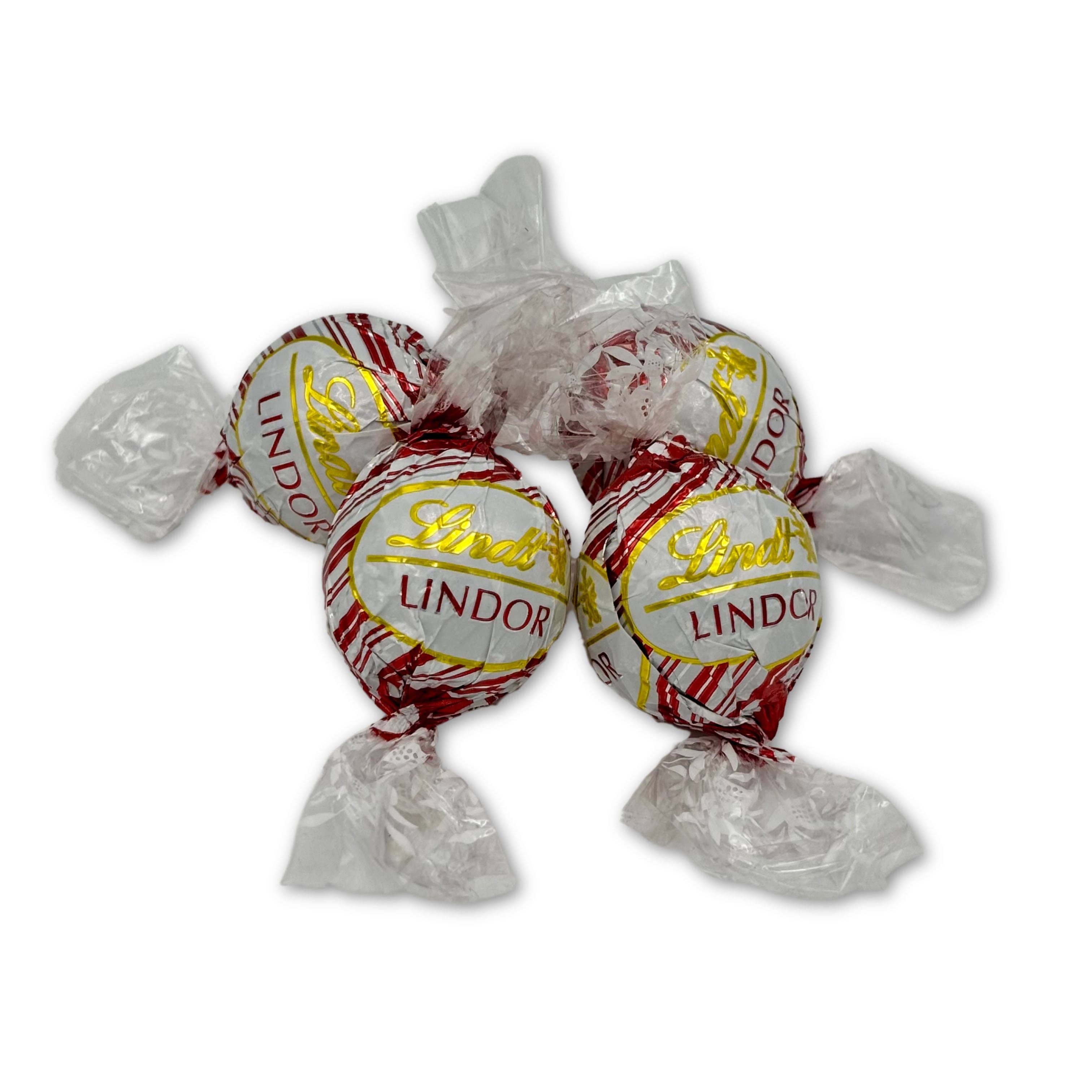 Candy In Bulk - Vente Friandises enrobées de chocolat - Truffes au chocolat blanc à la menthe poivrée Lindt LINDOR – Pack économique en vrac0