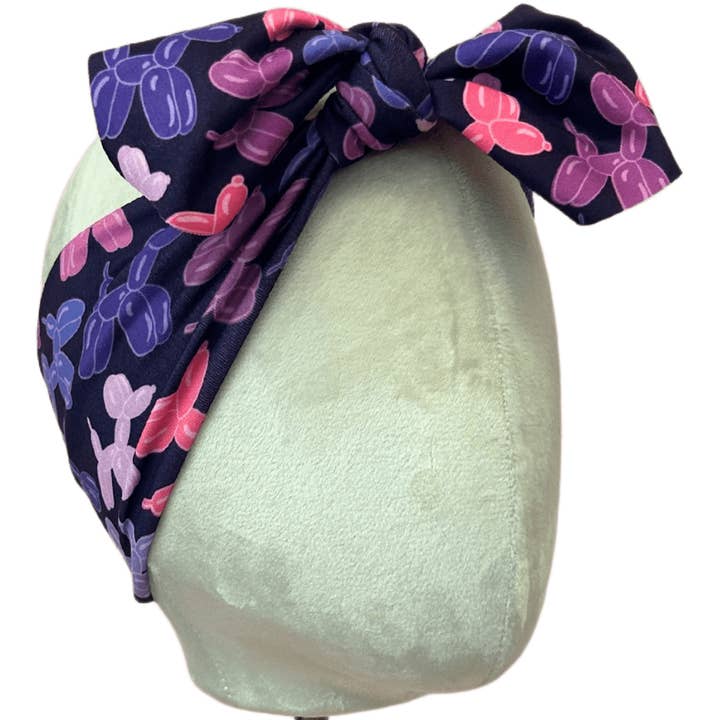 Bandeau Nœud Haut Chiens Ballons pour la vente par The Sassy Olive Handmade Headbands