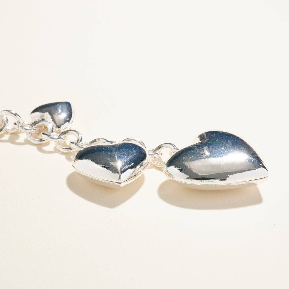 Designature New York - Wholesale Keychain Bracelet - 7 Inch Puffy Heart Bracelet Keychain Bag Charm5