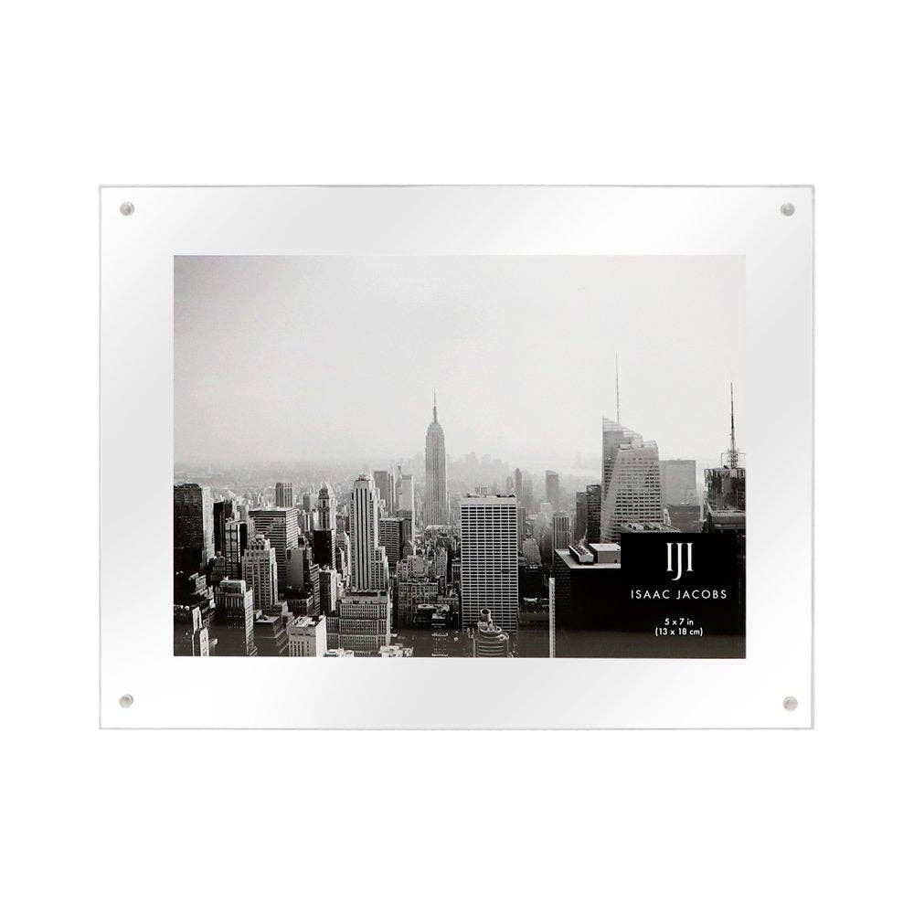 Isaac Jacobs International – wholesale Picture frame – Isaac Jacobs Wall-Mountable Clear Acrylic Picture Frame12