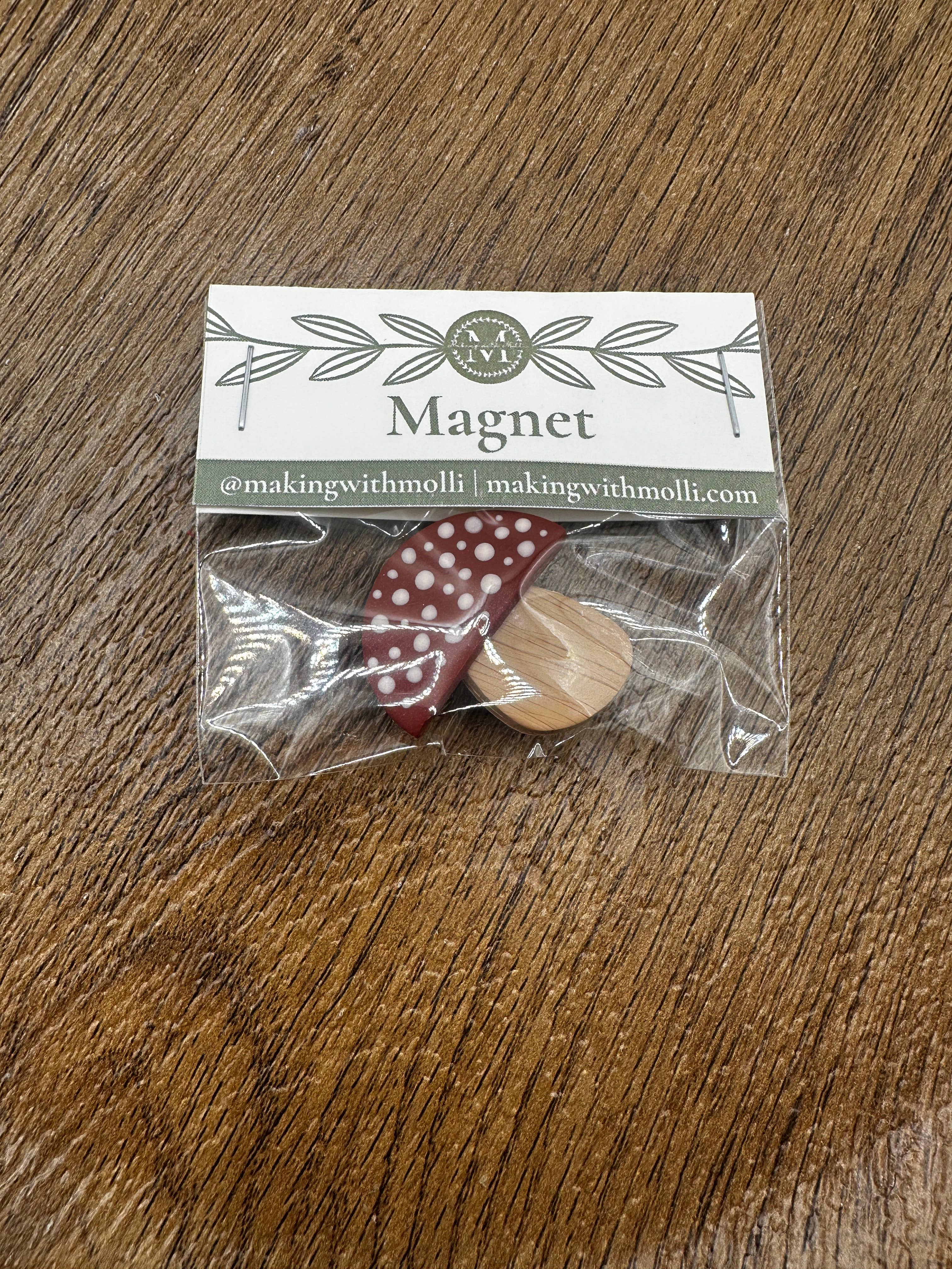 Making with Molli - Wholesale Magnet - Mushroom Polymer Clay Magnet 1