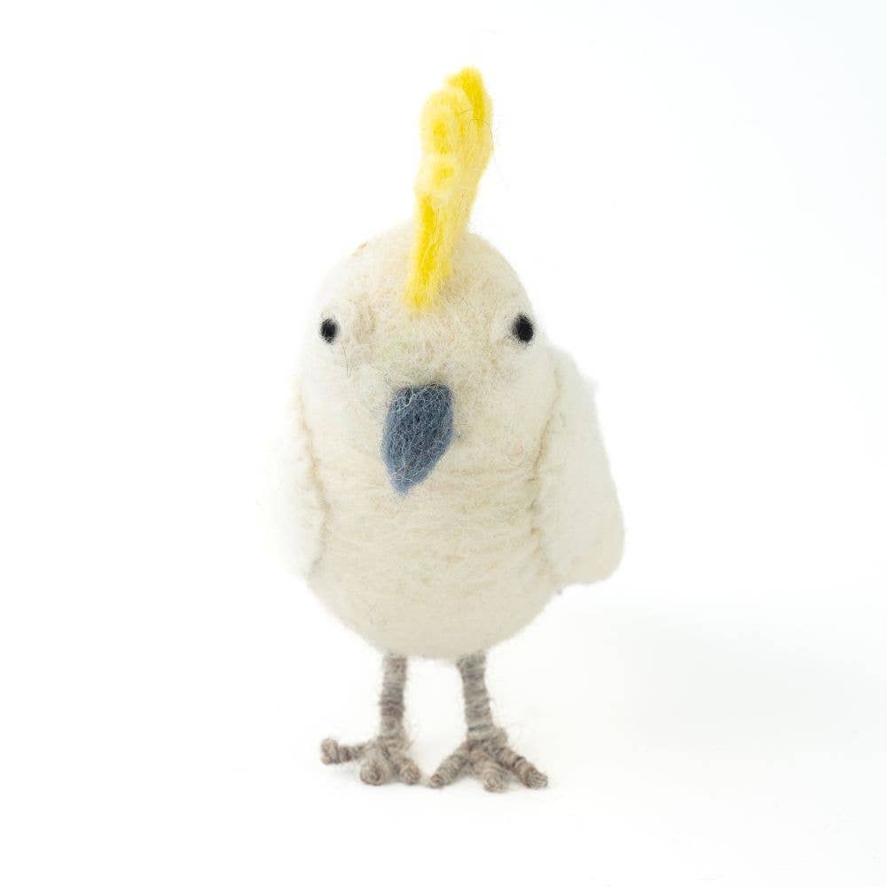 Vevoke - Wholesale Ornament - Handmade Felted Cockatoo3