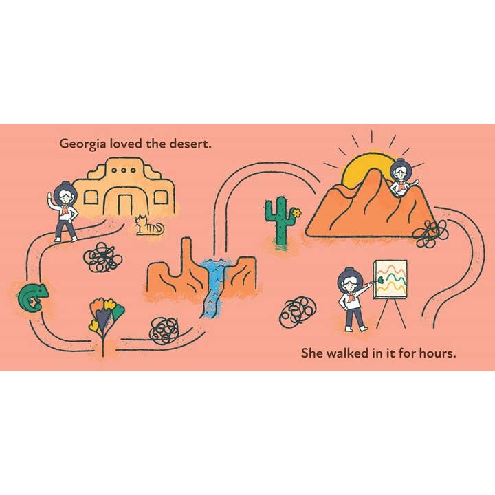 Gibbs Smith - Wholesale Book - Kids - Little Naturalists: Georgia O'Keeffe Loved the Desert