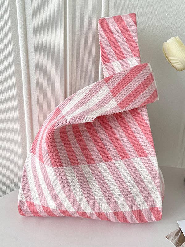 UZ Wholesale Store - Wholesale Tote Bag - Women's - Striped Woven Handbag - Leisure Fashion Suitable5