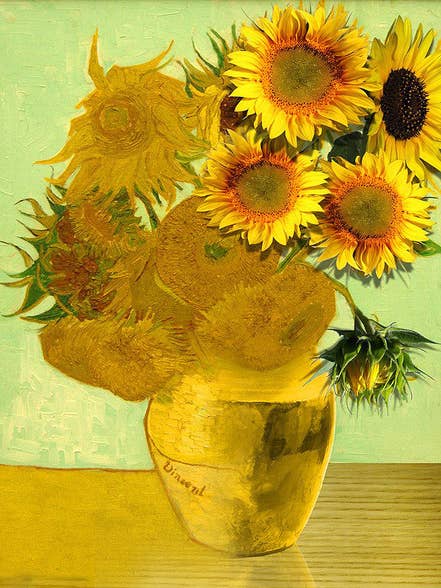 Vincent Van Gogh Sunflowers for wholesale by Just Write Arts