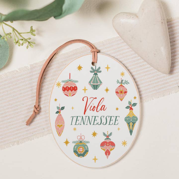 Oval Ornament-Ornament Gems Viola Tennessee for wholesale by Love Local