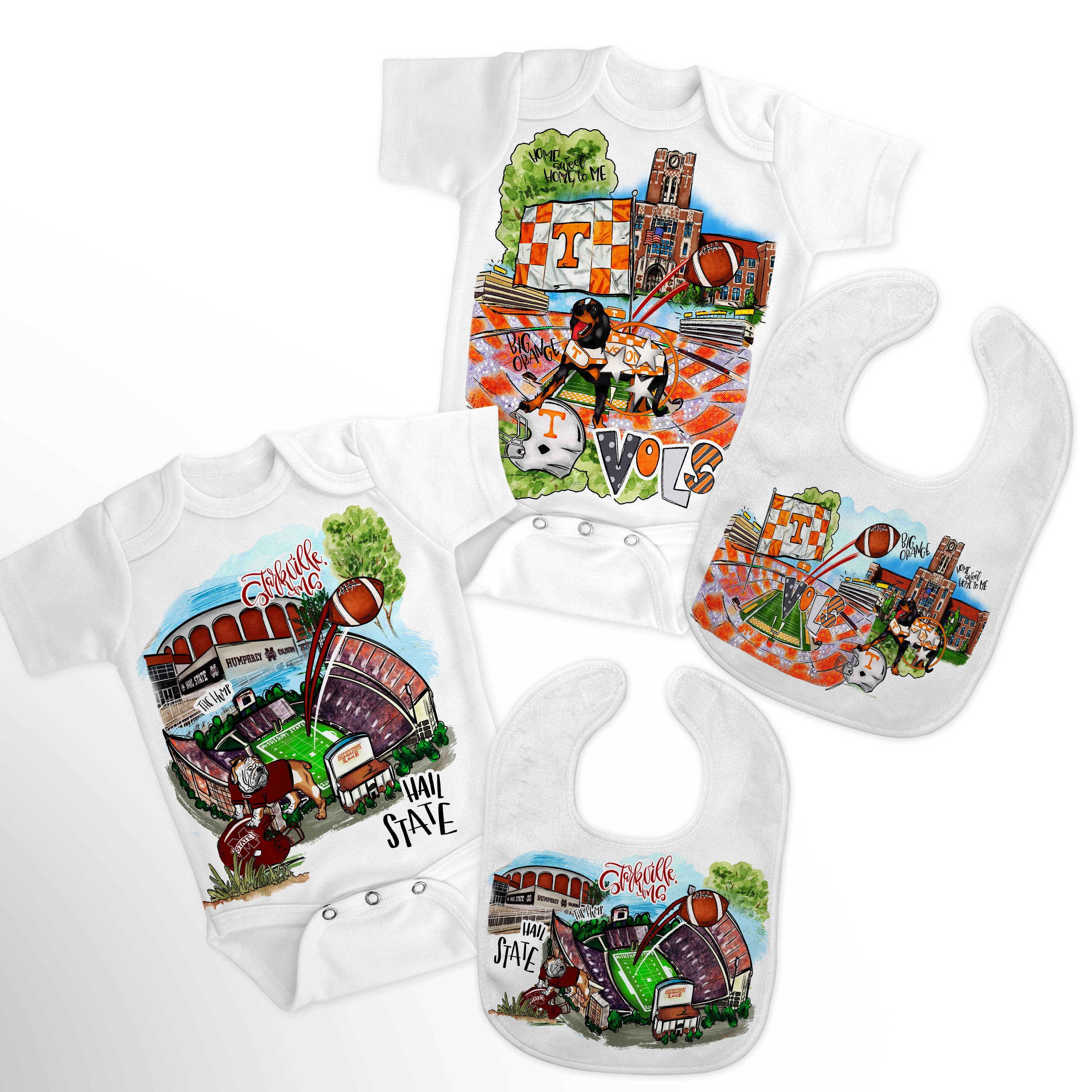 Boutique Monogram - Wholesale Clothing Set - Baby - Alabama, Ohio, Mississippi, Tennessee, Georgia, Baby Kids4