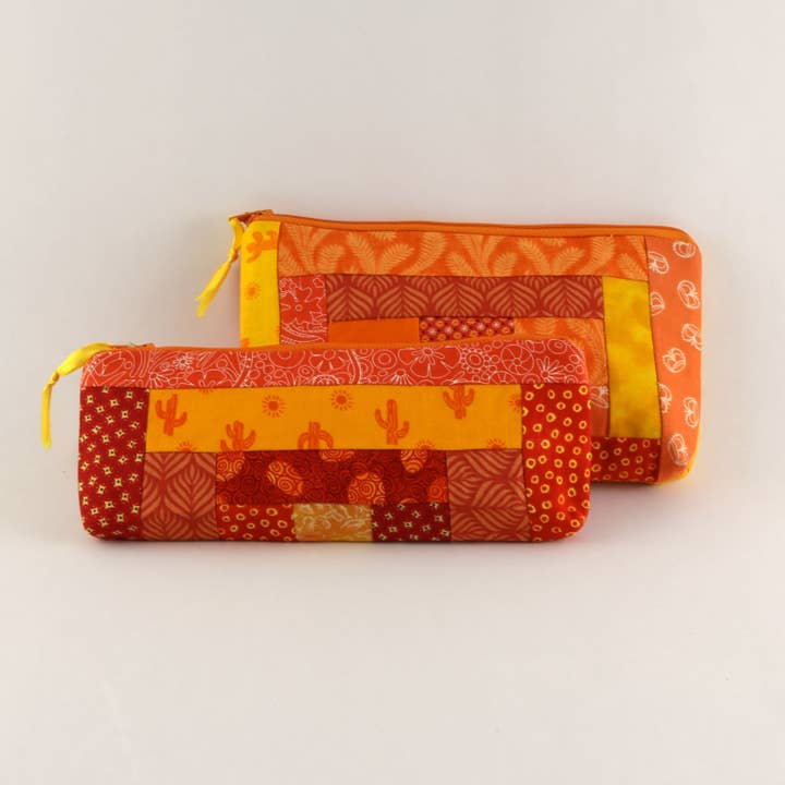 Atizan Goods by PeaceQuilts - Wholesale Pouch - Women's - 'Kwilt Fou' Quilted Zipper Pouch Set1