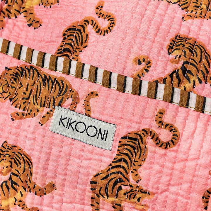 kikooni - Wholesale Weekender Bag - Women's - Handmade Cotton Bag "Electric Tigress"3