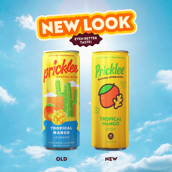 Pricklee Natural Hydration - Wholesale Flavored/Infused Water (Non-Carbonated) - Pricklee Natural Hydration - Tropical Mango (12-pack)2