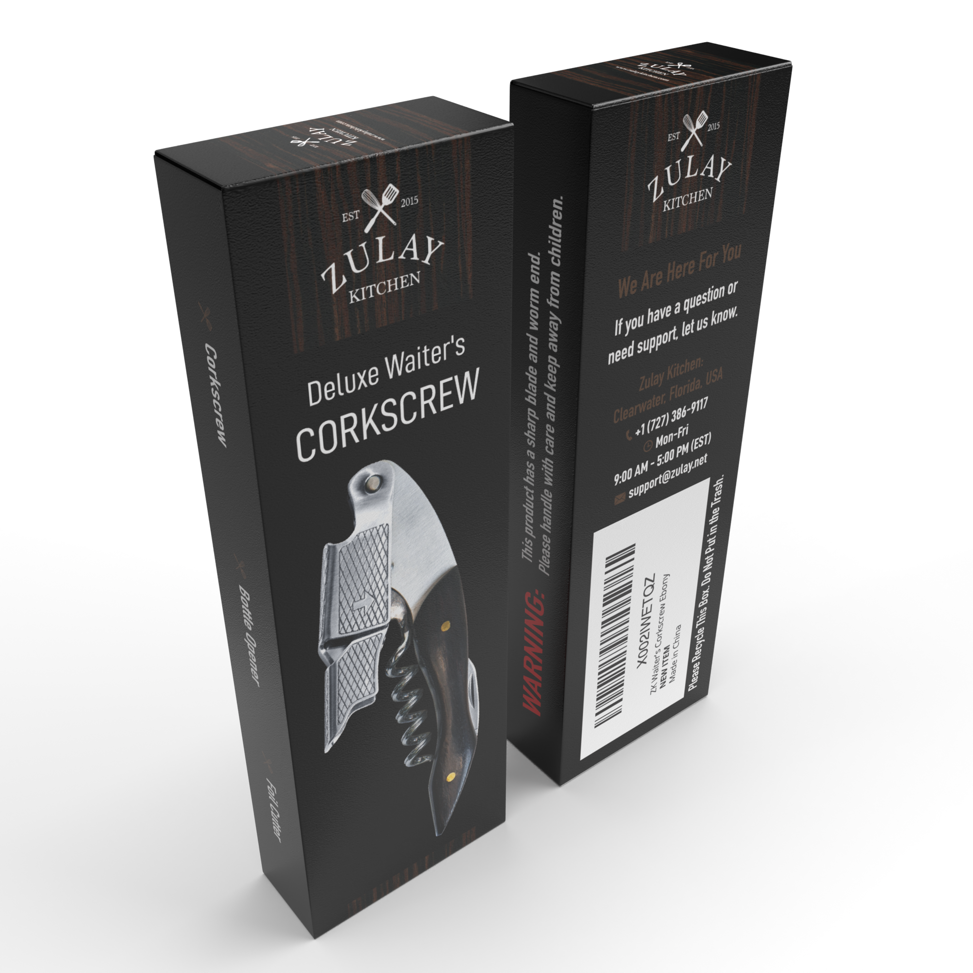 Zulay Kitchen - Wholesale Bottle/Wine Opener - 3-in-1 Waiter Corkscrew Wine Bottle Opener8