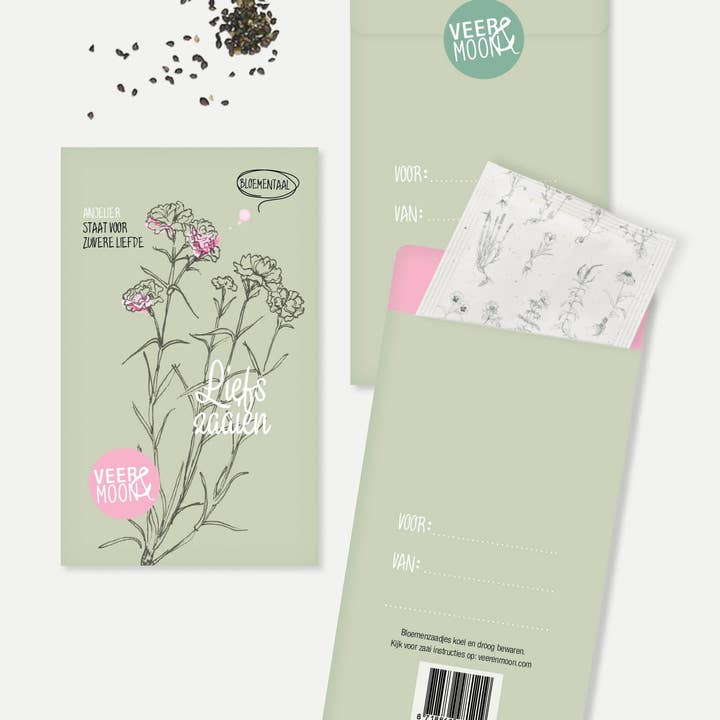 Veer&Moon - Wholesale Zaadjes voor platten - Bloemenzaden 'Liefs Zaaien'