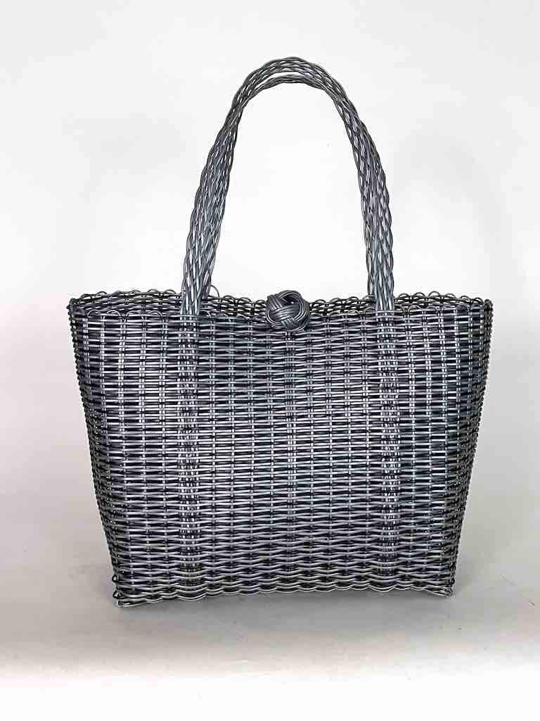 The Niger Bend - Vente Tote bag – femme - Fourre-tout en plastique recyclé tissé profond avec fermeture - El Salvador11