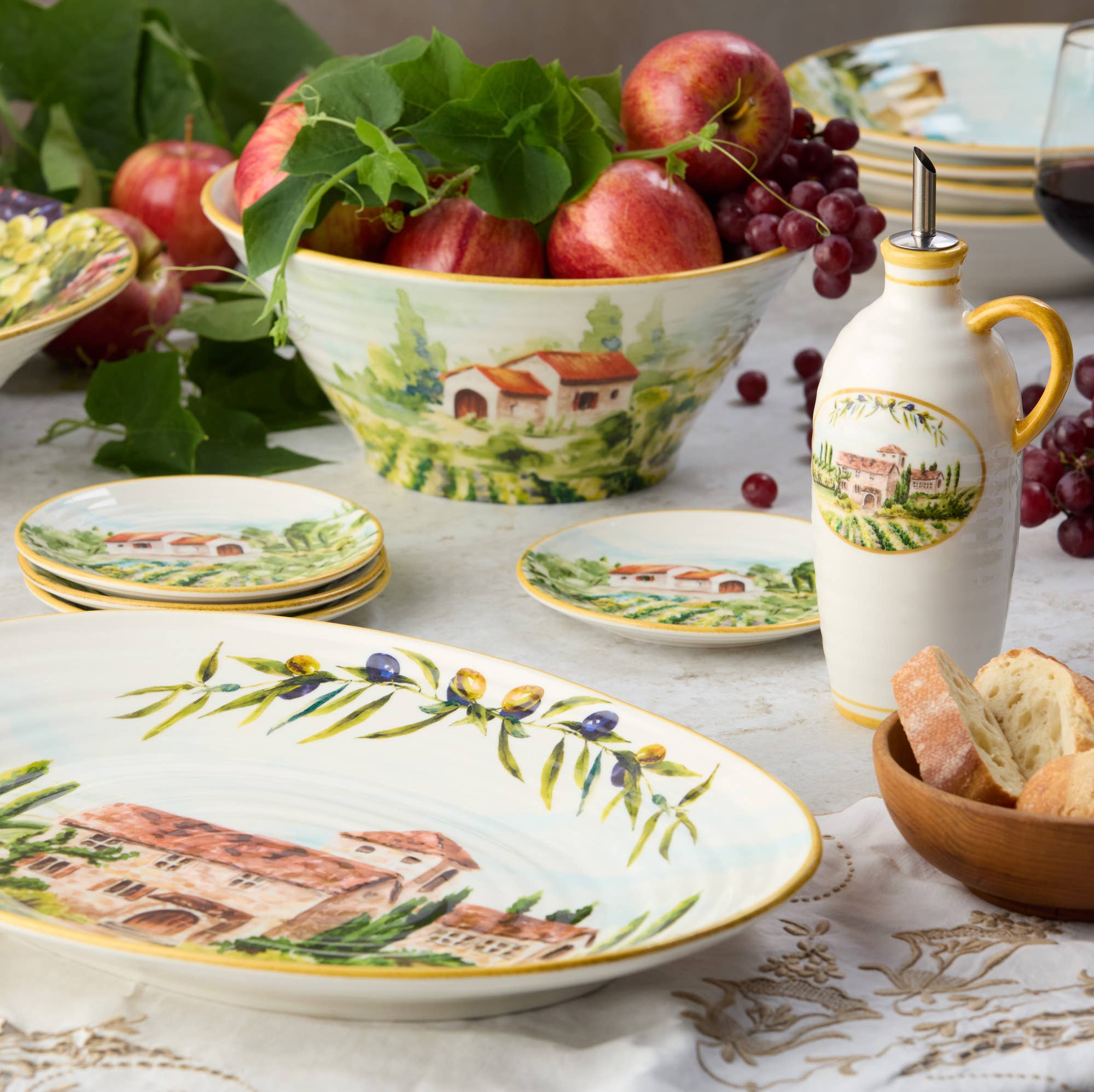 Certified International - Wholesale Serve Bowl - Tuscany Pasta Bowls 9.25in x 2.25in7