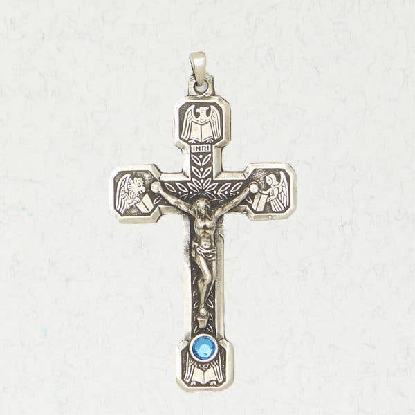Ancient Cross Pewter Pendant - Renaissance Crucifix for wholesale by Nirvana LLC