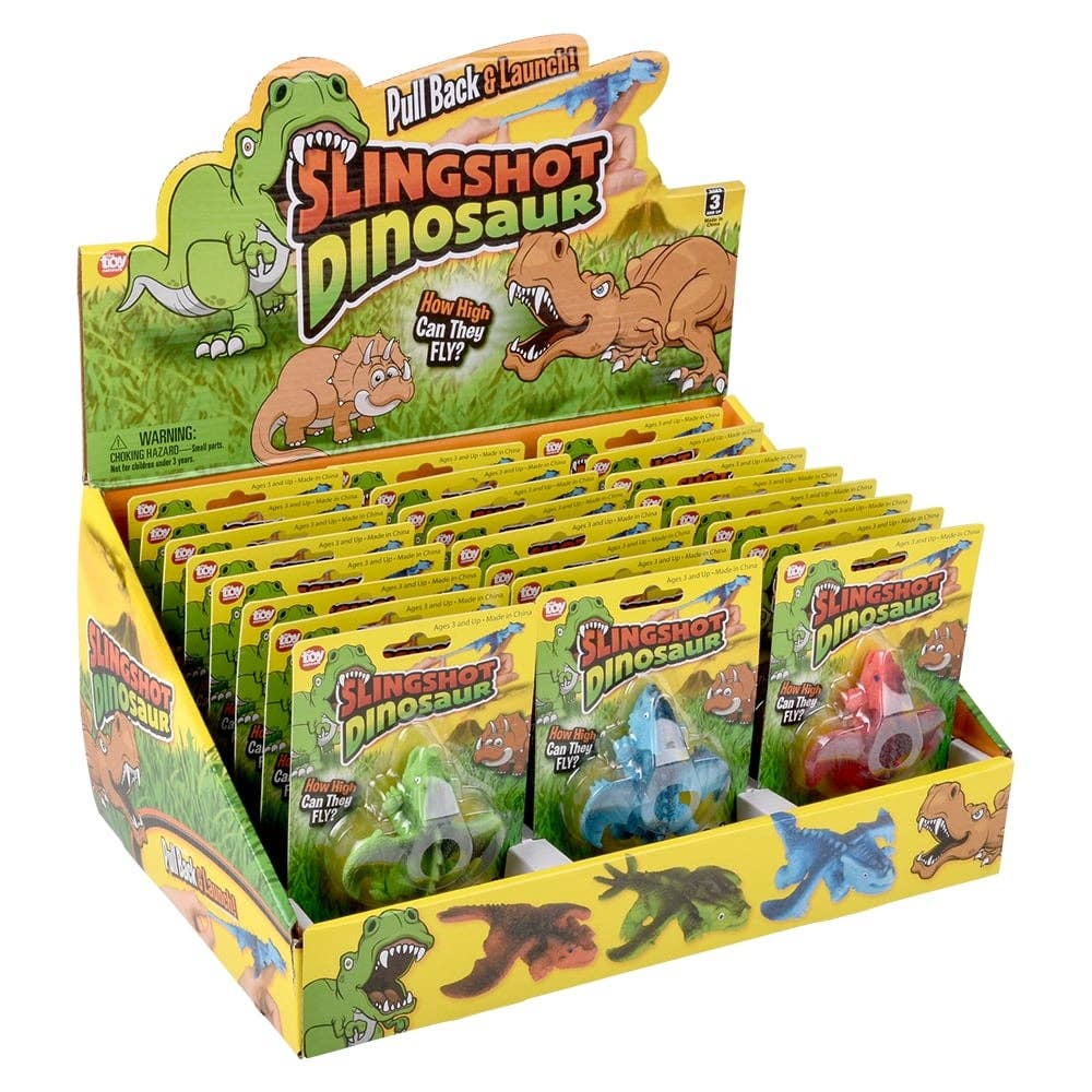 La Luna Bella - Toys – wholesale Classic toy – Kids – 4.33" Slingshot Dinosaur 24ct - LLB Toys6