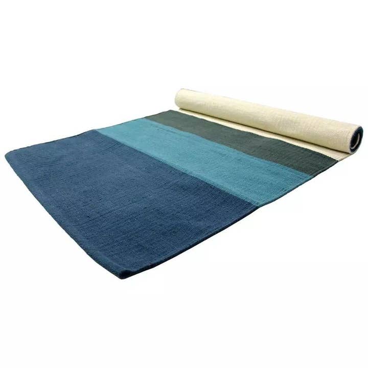 Sloflo World – wholesale Yoga mat – 100% Cotton Hand-Loomed Mysore Yoga Rug4