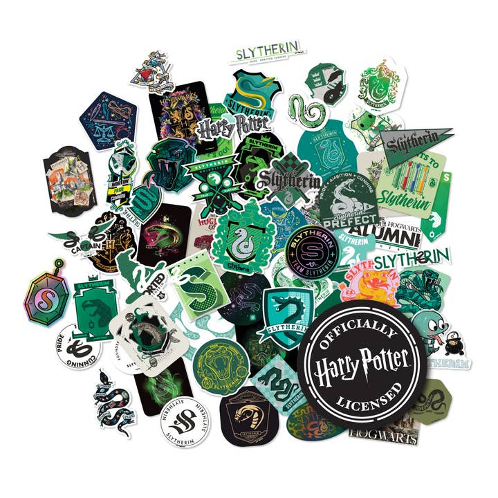 Harry Potter Slytherin Decals (60-Pack) for wholesale by Conquest Journals