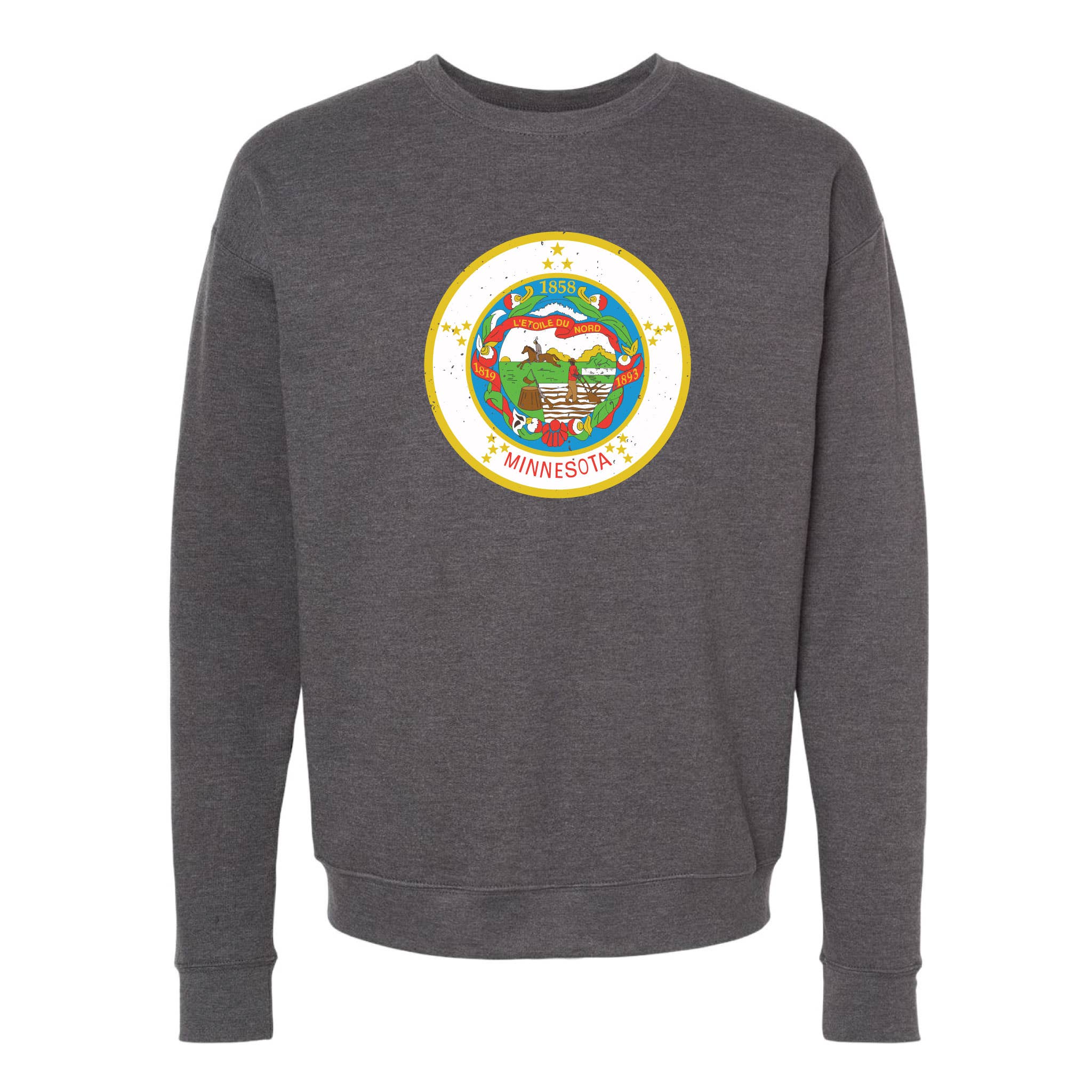 Minnesota Awesome - Wholesale Graphic Sweatshirt - Unisex - Vintage Minnesota State Flag Crewneck Sweatshirt2