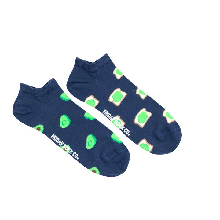 Men’s Avocado & Toast Ankle Socks for wholesale by Friday Sock Co.