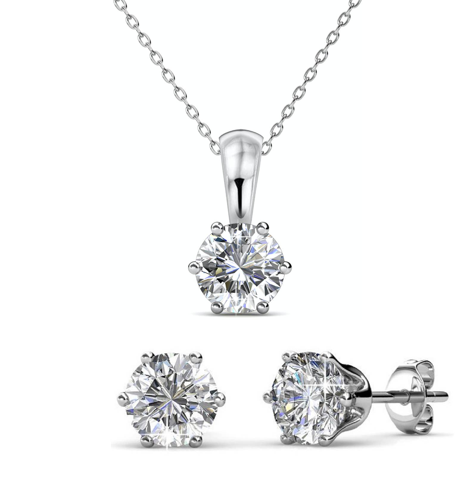 CARALI / MYC Paris - Venta al por mayor Juegos de joyas - Parures Piedra de Nacimiento - Plateado y Cristal