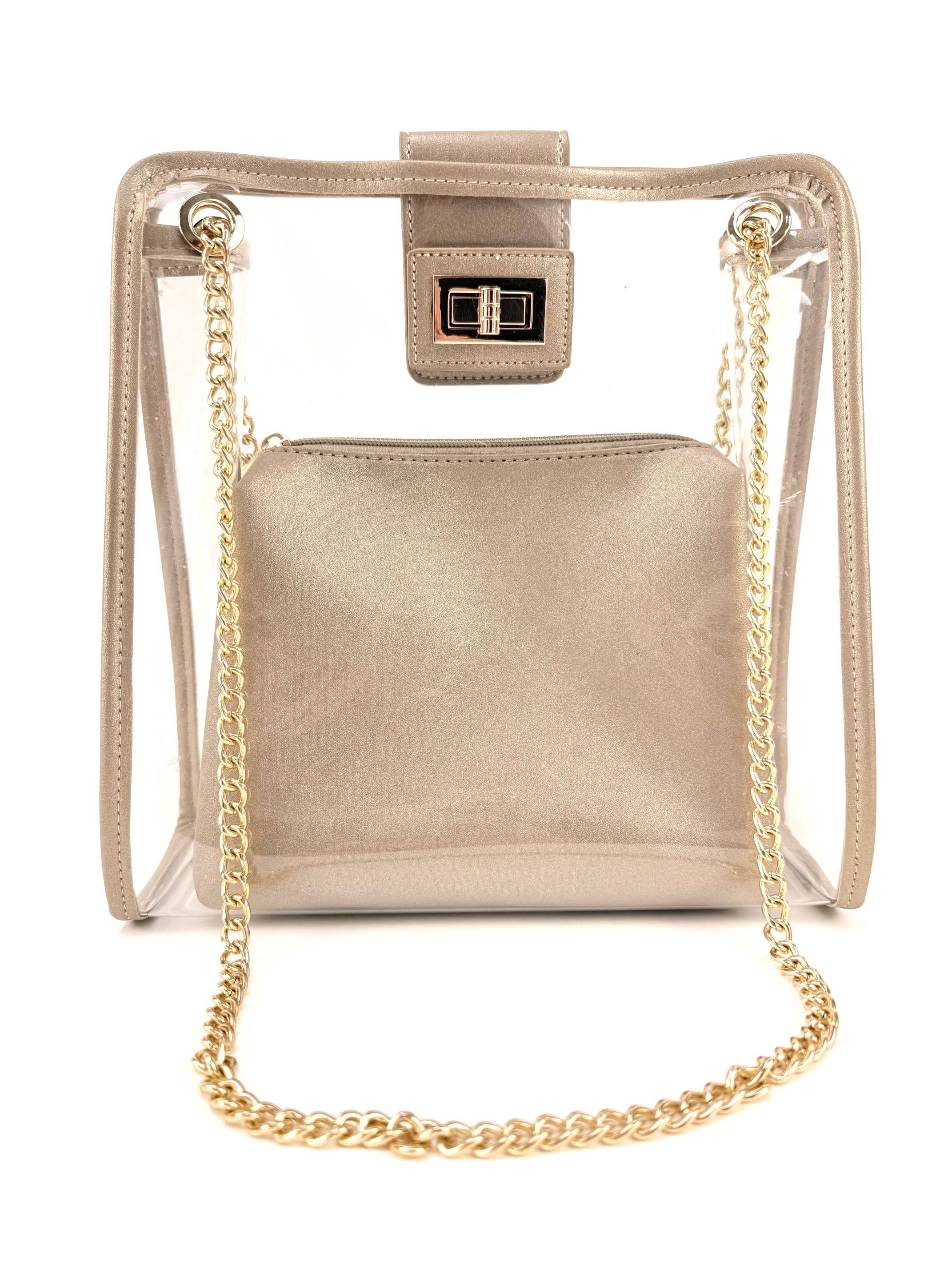 HJS – Großhandel Schultertasche – Damen – Schultertasche 'NAPA' - Aus transparentem Material3