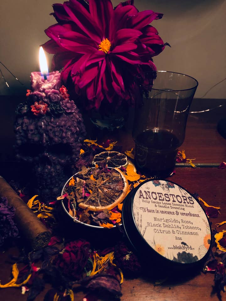 VOOROUDERS Handgemaakte losse kruidenwierook - Kaarsversiering voor wholesale door BlakByrd Botanika