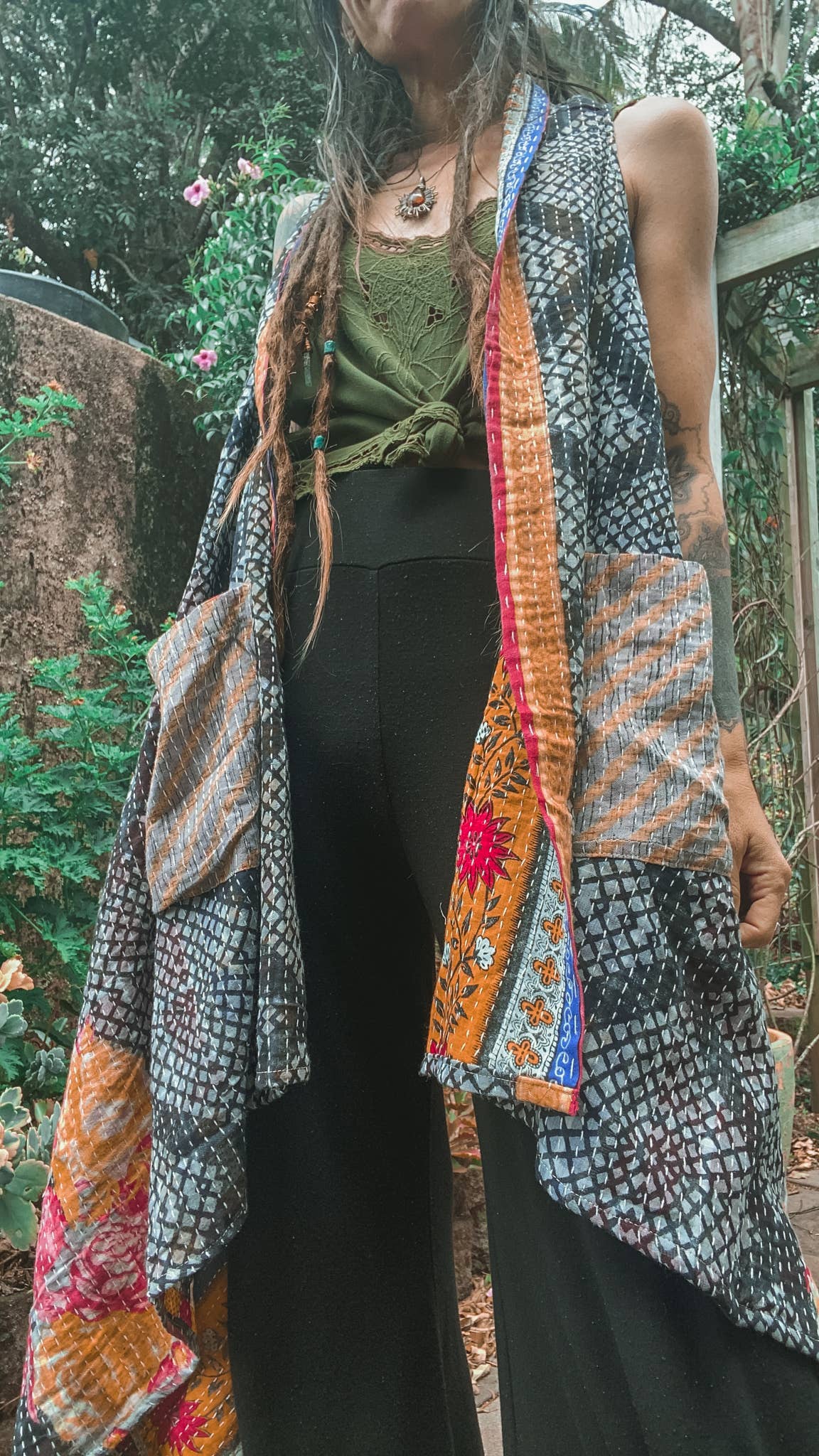 Renew Vintage - Wholesale Outerwear Vest - Women's - Kantha Vest3