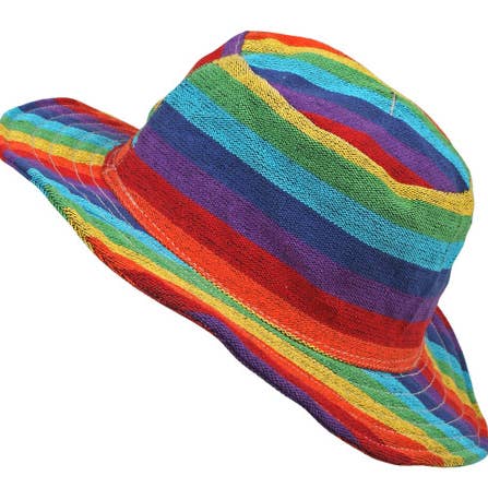 Rainbow Hat for wholesale by Foot Path Trading Co
