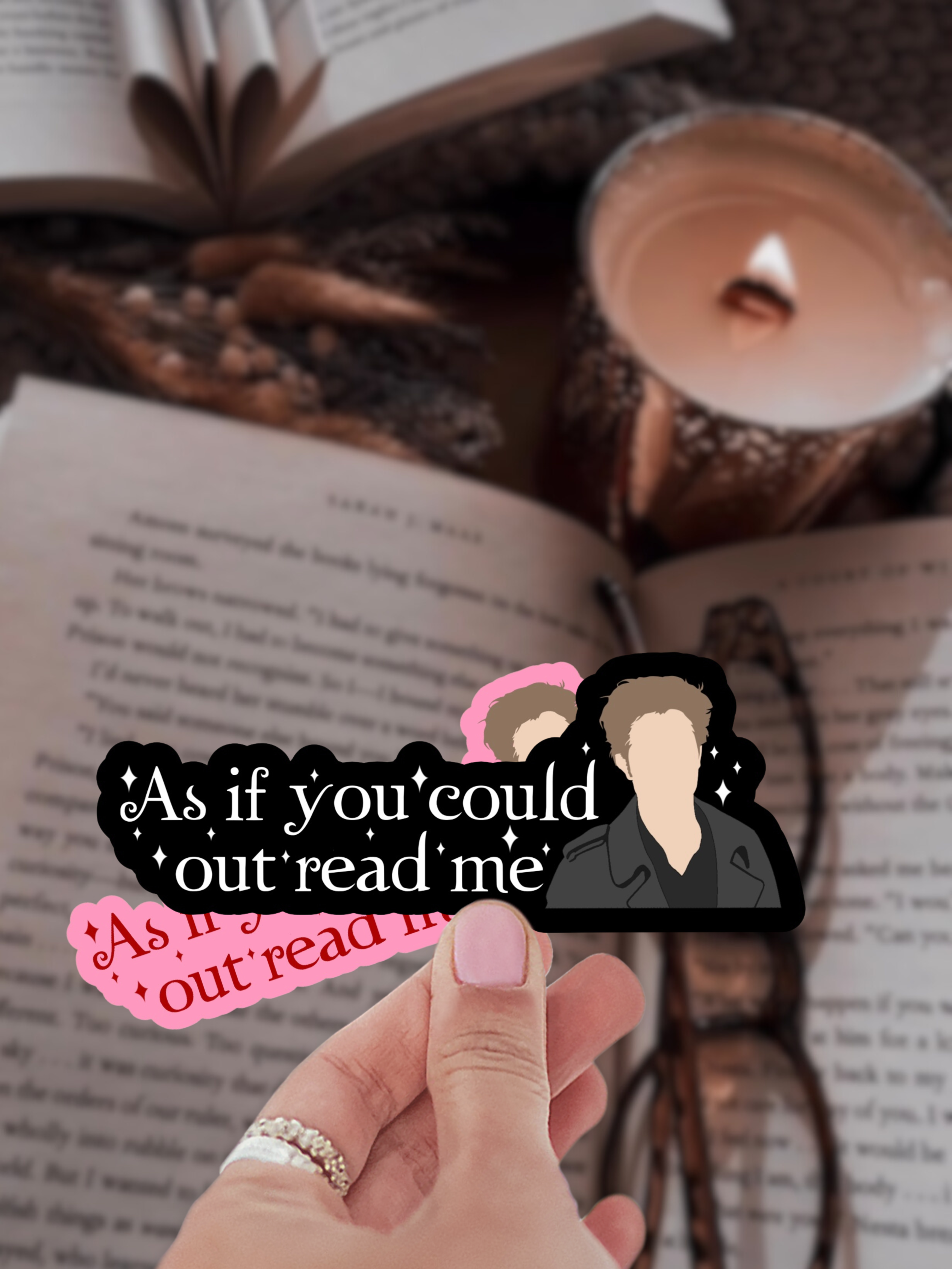 Shadowbound Spines LLC – wholesale Klistermärke – Skymning Som Om Du Kunde Läsa Mer Än Mig Klistermärke1