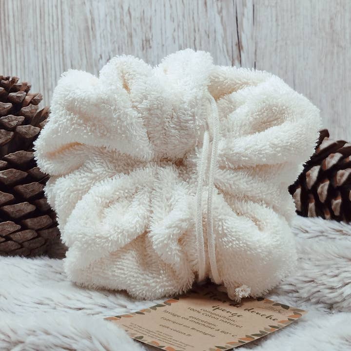 Etik Coton - Wholesale Bath Pouf/Sponge - Fleur de douche éponge 100% coton0