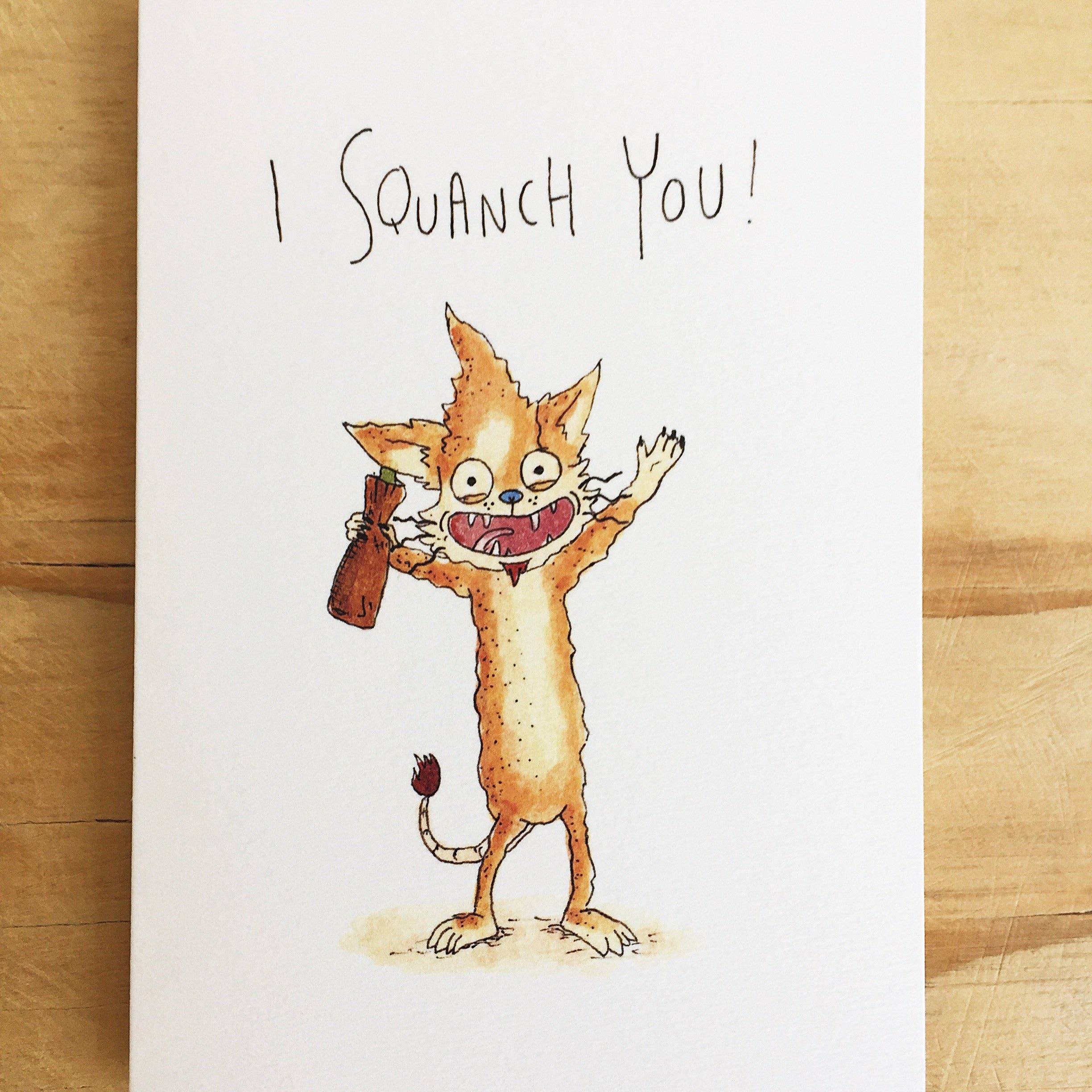 Well Drawn – wholesale Kärlekskort – Jag krossar dig!1