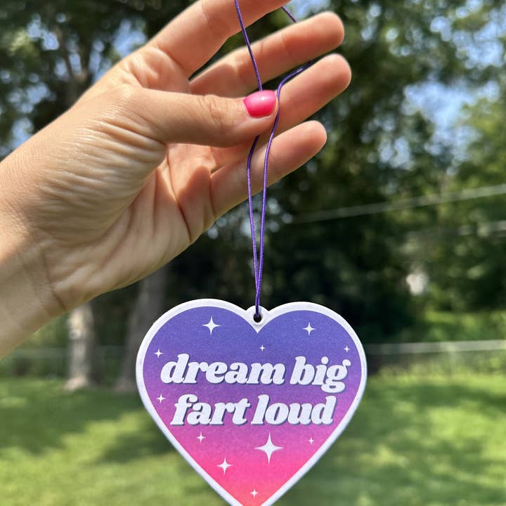 ShlemonArt - Wholesale Air Freshener - Dream Big Fart Loud Air Freshener - Lavender Scented