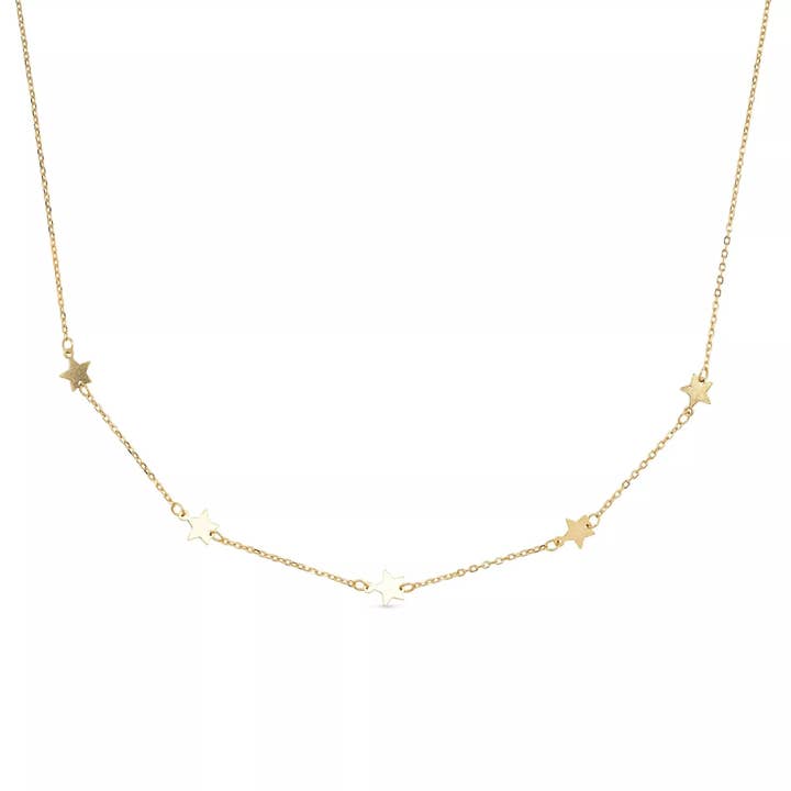 Dainty 18K Gold Star Choker for wholesale by Elk & Bloom