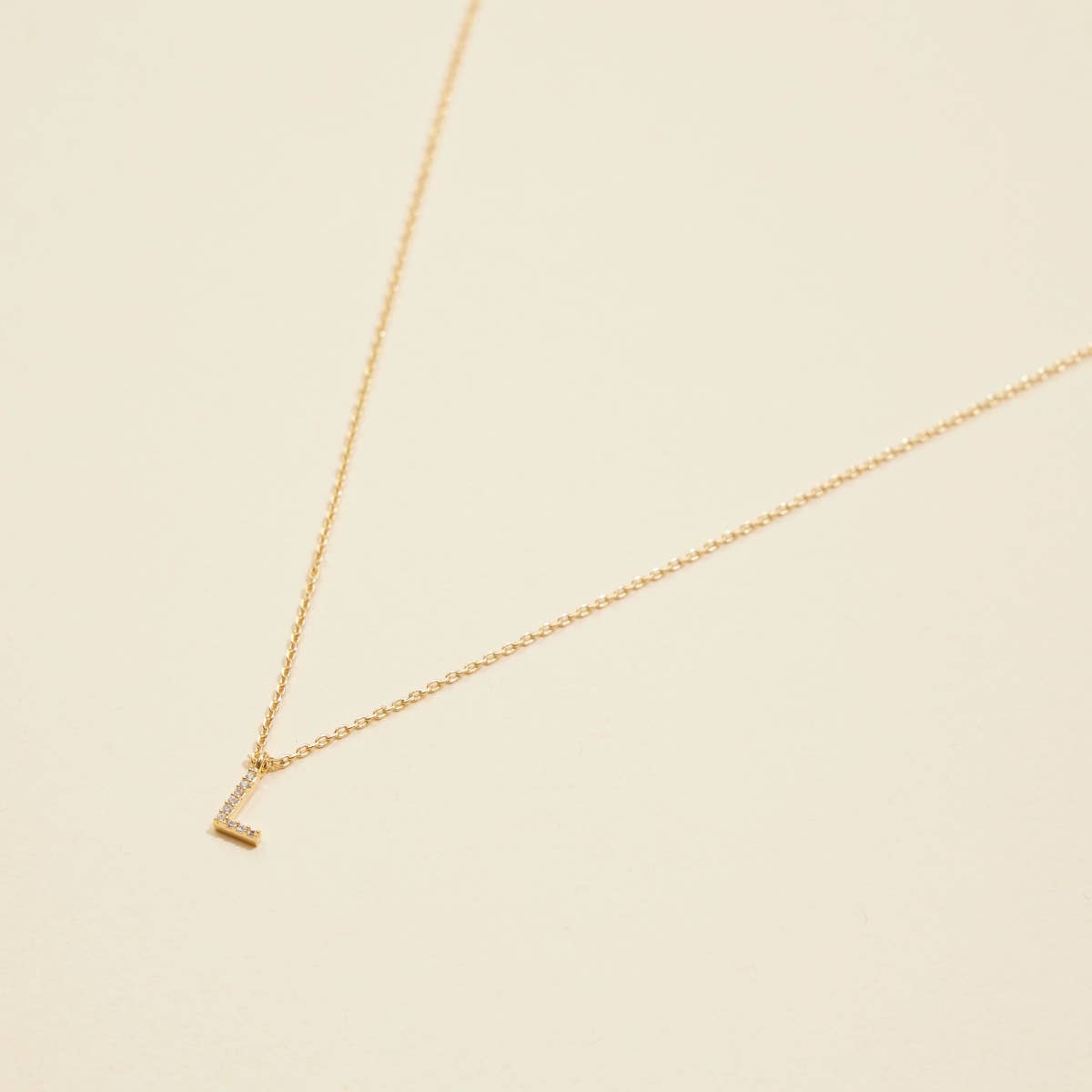 Lilla Haven - Wholesale Pendant/Charm Necklace - 12 Pack of Cubic Zirconia Initial Gold Dipped Necklaces8