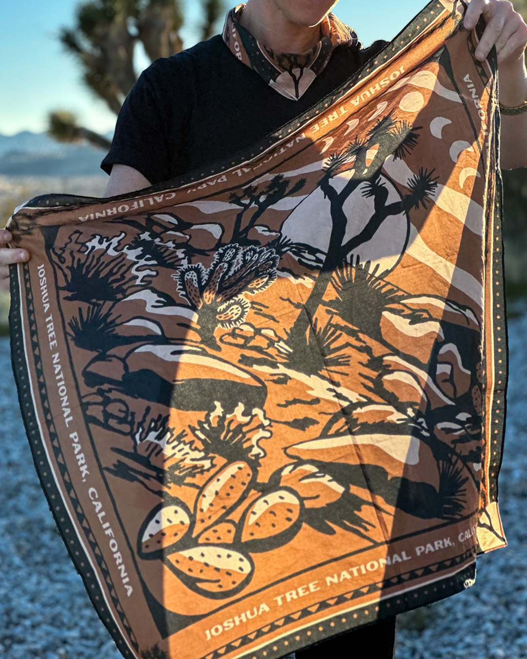 Wyld & Roam - Wholesale Bandana - Unisex - Joshua Tree National Park Bandana, Copper1