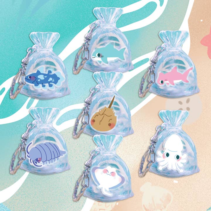 Ocean Fishbag Charms for wholesale by Fiveboos Inc