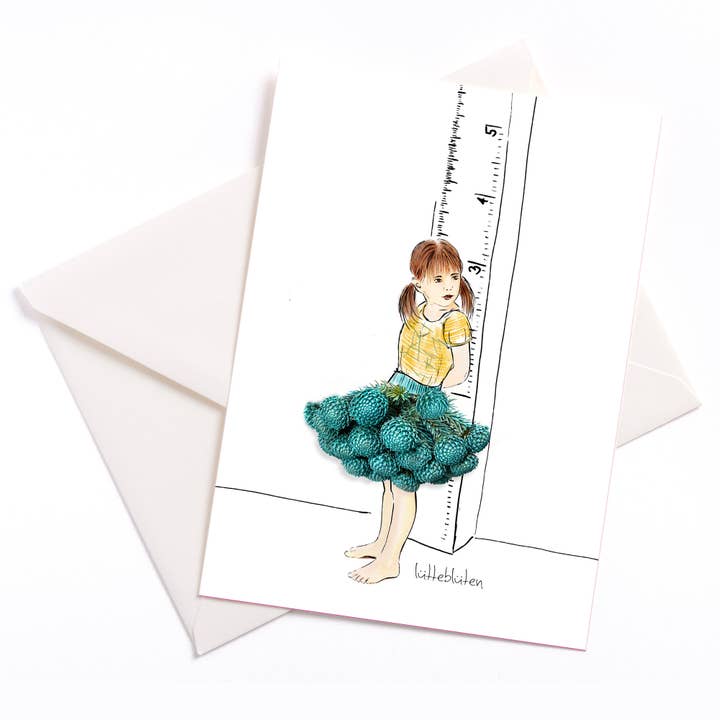 I'm so tall - card with envelope for wholesale by Lütteblüten
